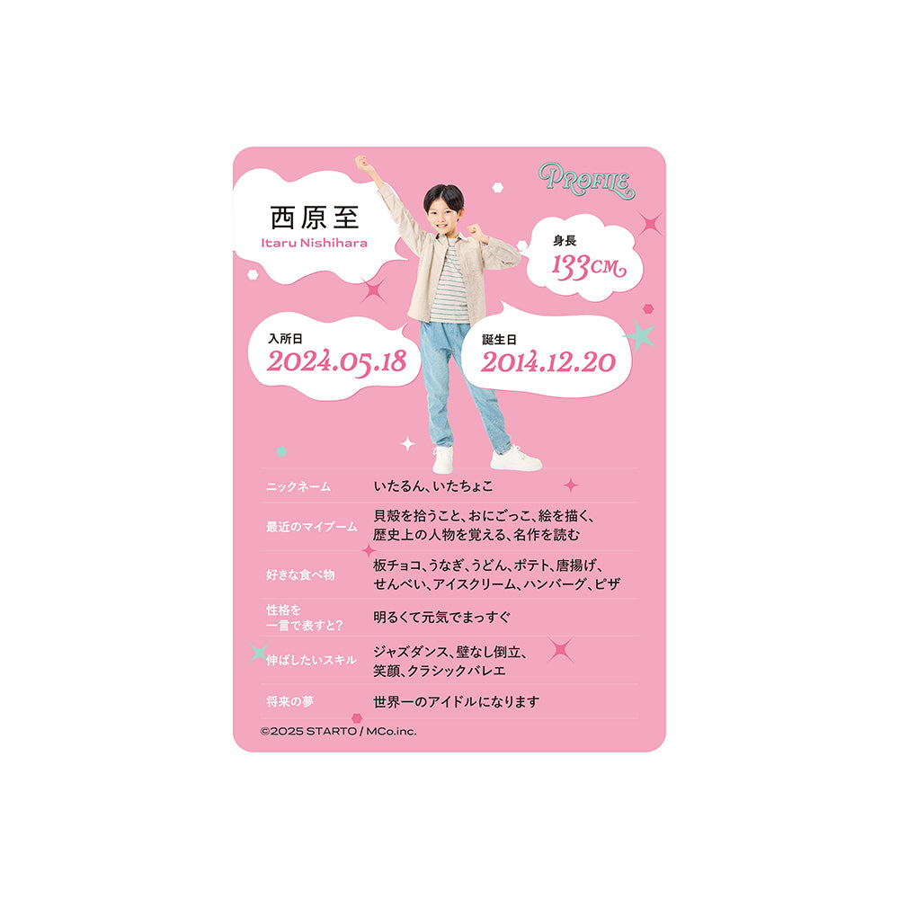 個人資料卡 西原至ver.