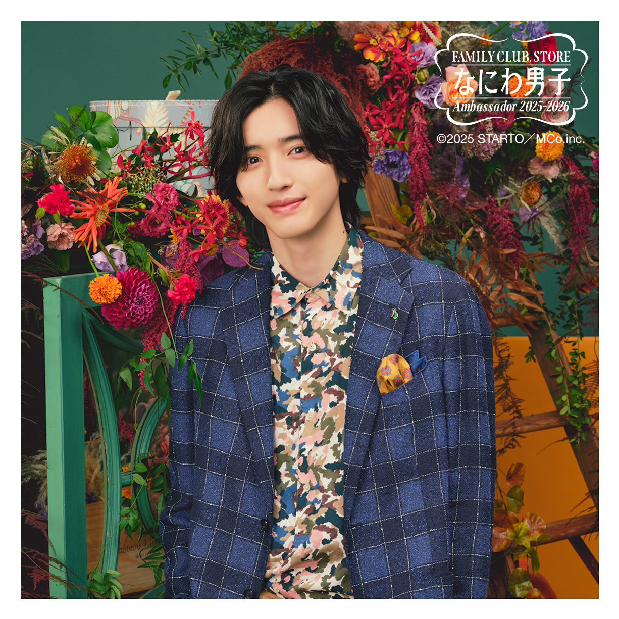 【No.SQ25-124】FAMILY CLUB.STORE 大使 2025-2026 浪花男子 方形照片 Classic