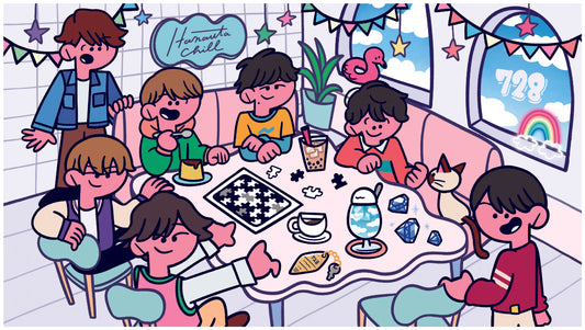 Hanauta Chill 明信片 浪花男子