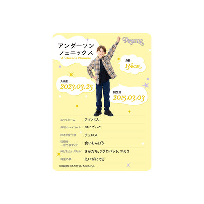 個人資料卡 Anderson PHOENIX ver.