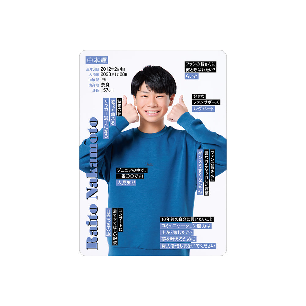 中本輝 個人資料小卡2026