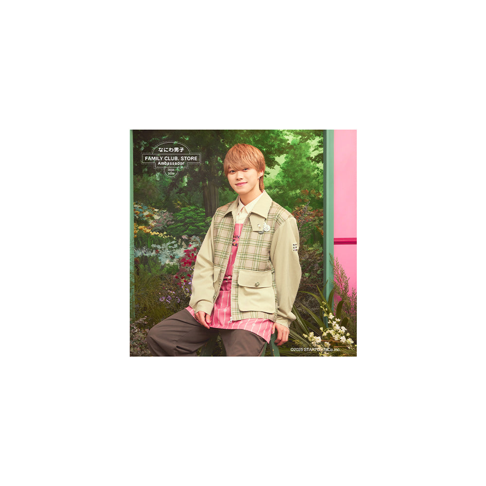 【No.SQ25-048】FAMILY CLUB.STORE 大使2025-2026 浪花男子 方形照片組 春天