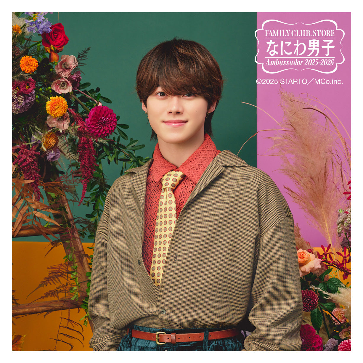 【No.SQ25-128】FAMILY CLUB.STORE 大使 2025-2026 浪花男子 方形照片 Classic