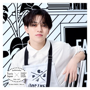 【No.SQ26-042】FAMILY CLUB.STORE Ambassador 2026-2027 Travis Japan 方形照片 Monochrome