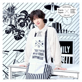 【No.SQ26-044】FAMILY CLUB.STORE Ambassador 2026-2027 Travis Japan 方形照片 Monochrome