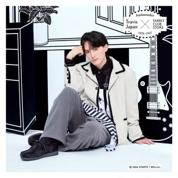 【No.SQ26-045】FAMILY CLUB.STORE Ambassador 2026-2027 Travis Japan 方形照片 Monochrome