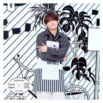 【No.SQ26-046】FAMILY CLUB.STORE Ambassador 2026-2027 Travis Japan 方形照片 Monochrome