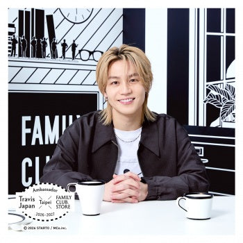 【No.SQ26-087】FAMILY CLUB.STORE Ambassador 2026-2027 Travis Japan 方形照片 Monochrome TAIPEI